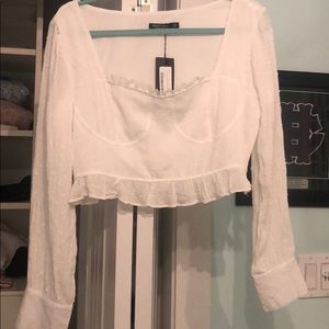 White Long Sleeve top.